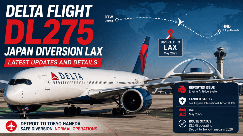 Delta Flight DL275 Japan Diversion LAX | Latest Updates and Details